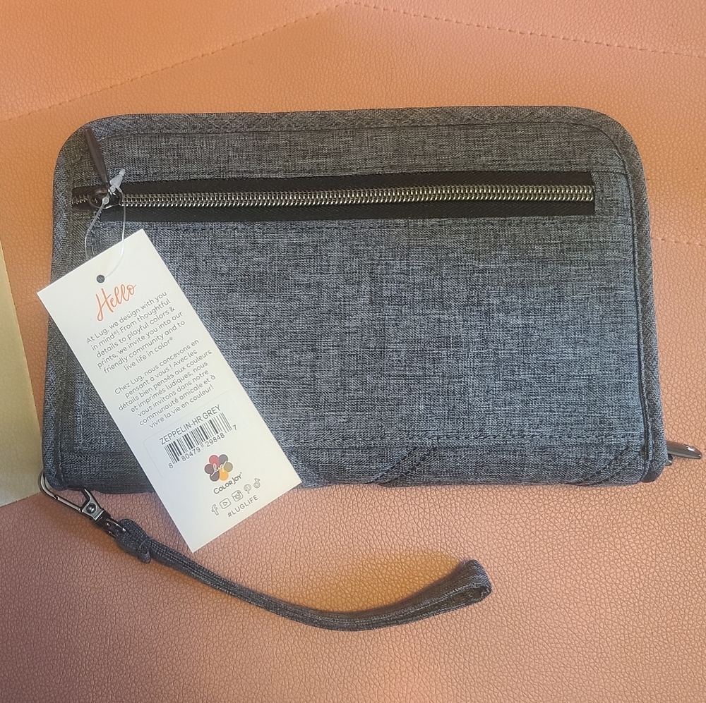 Lug Charcoal Quilted Wristlet - Picture 4 of 6